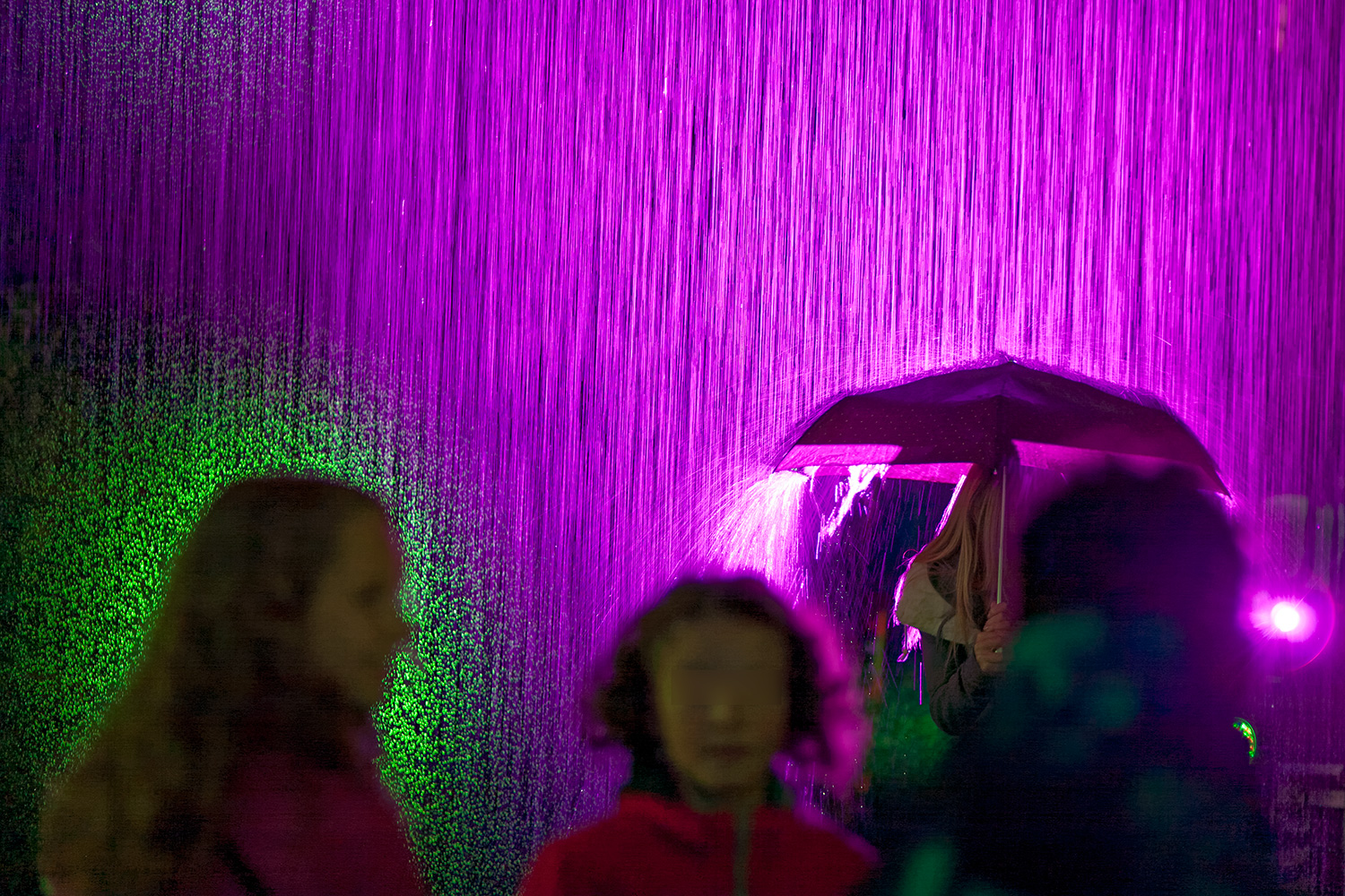 Purple Rain - picture taken at the light installation 'Wasserburg Leuchtet'